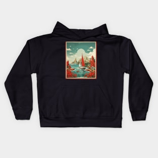 Marine Park Australia Vintage Travel Poster Art Kids Hoodie